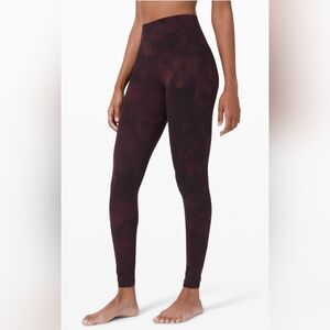 lululemon Align™ High-Rise Pant 28", Diamond Dye Cassis Black, Size 0